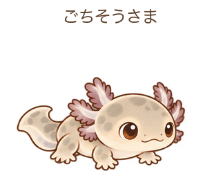 ごちそうさまのルーちゃん
